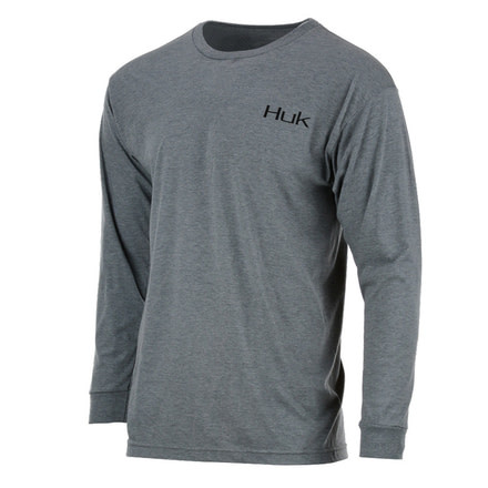 HUK Performance Fishing Merica LS Tops, Short Sleeve - Mens, Black, Medium, H1000177-001-M