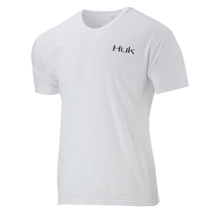HUK Performance Fishing Merica Tops, Short Sleeve - Men's, White, 2XL, H1000168-100-XXL
