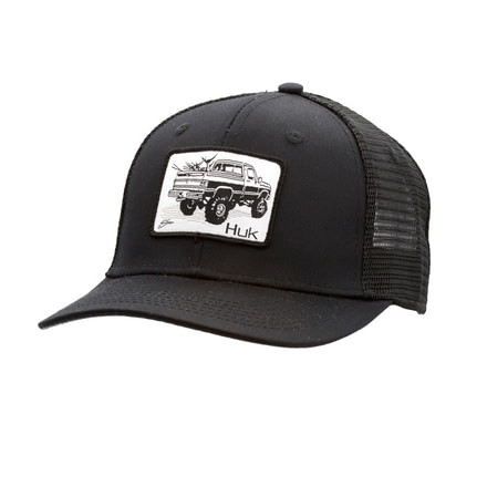 HUK Performance Fishing Merica Trucker Headwear, Cap - Mens, Black, 1, H3000169-001-1