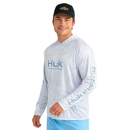 HUK Performance Fishing Mossy Oak Pursuit Performance Hoodie - Mens, Moe Sw Bonefish, Extra Large, H1200611-978-XL