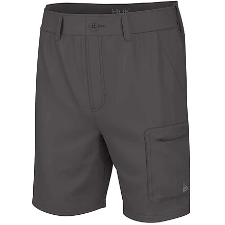 HUK Performance Fishing Next Level 7in Shorts - Men's, Iron, 2XL, H2000173-010-XXL