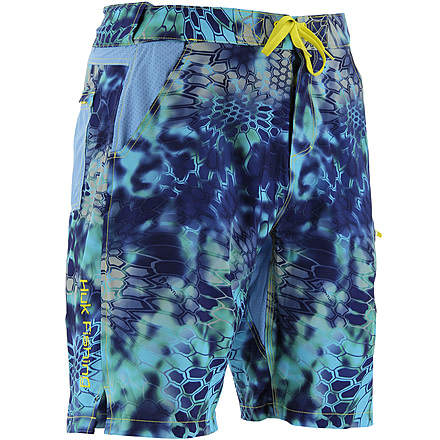 HUK Performance Fishing NXTLVL Mens Kryptek Boardshorts, Kryptek Pontus, H2000030PONXL