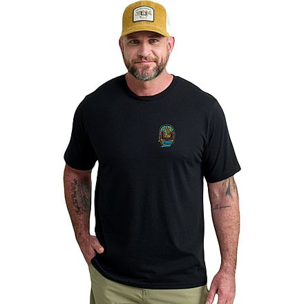HUK Performance Fishing Oval Cast Tee - Mens, Black, 2XL, H1000521-001-XXL