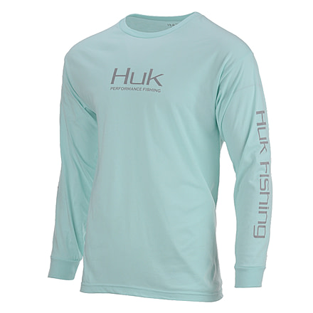 HUK Performance Fishing Performance Fishing LS Tops, Short Sleeve - Men's, Sea Foam, Large, H1000180-350-L