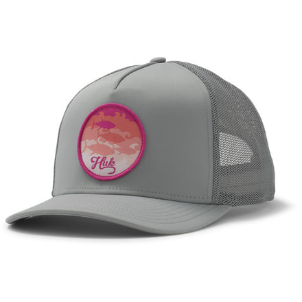 HUK Performance Fishing Schooled Trucker Cap - Womens, Grey, One Size, H6300015-020-1