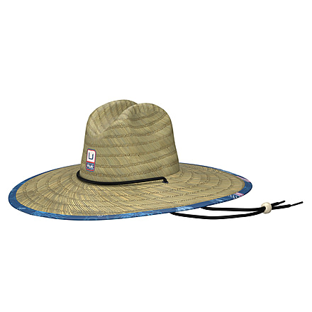 HUK Performance Fishing Straw Hat Fish And Flags - Mens, Set Sail, 1, H3000407-489-1