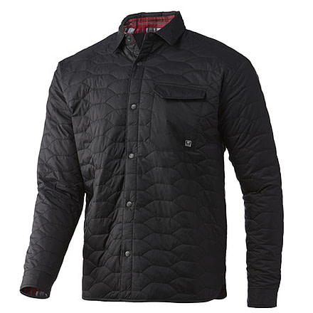 HUK Performance Fishing Tarpon Quilt Shacket - Men's, 2XL, Volcanic Ash, H4000117-013-XXL