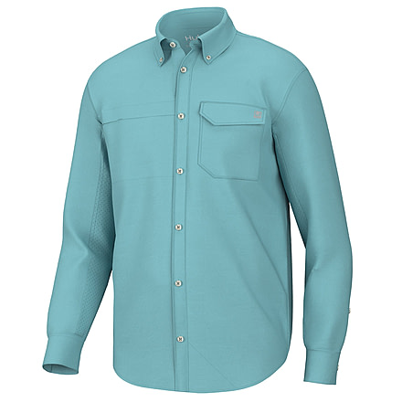 Open Box, Dealer Demo, HUK Performance Fishing Tide Point Long Sleeve Shirt - Men's, Marine Blue, S, H1500172-372-S