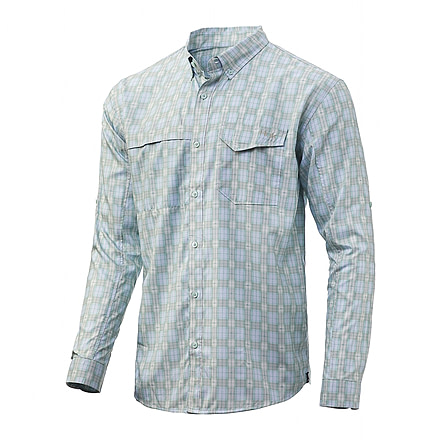 HUK Performance Fishing Tide Point Plaid Long Sleeve - Mens, 3XL, Plein Air, H1500064-451-XXXL