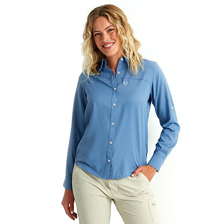 HUK Performance Fishing Tide Point Shirt - Womens, Quiet Harbor, Small, H6150006-445-S