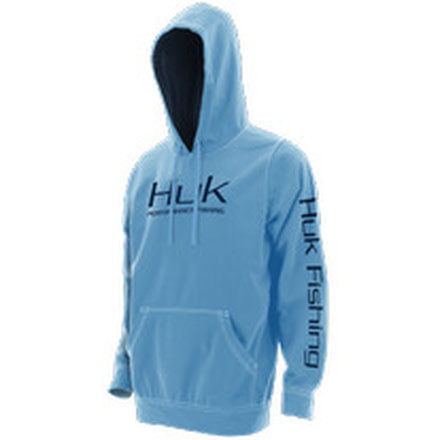 HUK Performance Fishing Tidewater Hoodie, Pullover - Mens, Carolina Blue, Large, H1300022-420-L