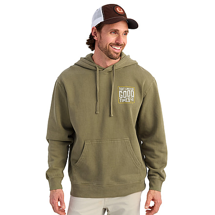 HUK Performance Fishing Tight Lines Cotton Fleece Hoodie - Mens, Moss, Medium, H1300129-316-M
