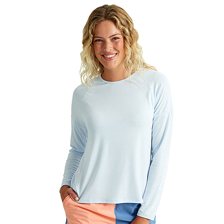 HUK Performance Fishing Waypoint Flow Crew Shirt - Womens, Ice Water, M, H6120127-476-M