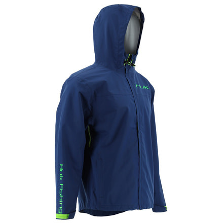 HUK Performance Fishing Youth Packable Jacket, Navy, Large H7400001-410-YL
