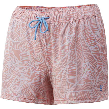 HUK Performance Fishing Pursuit Linear Leaf Volley Shorts - Womens, 3in Inseam, Desert Flower, M, H6200030-687-M