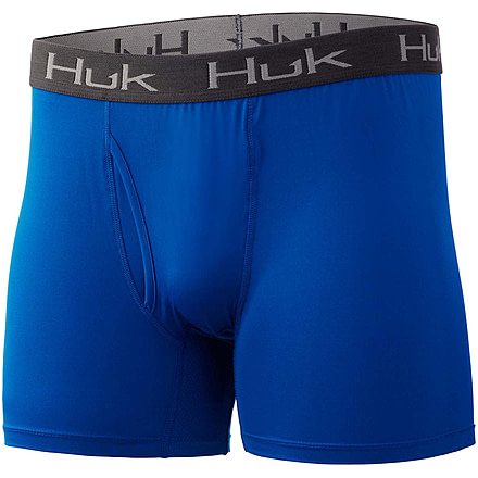 HUK Performance Fishing Solid Boxer Brief - Men's, Huk Blue, XXL, H5000037-457-XXL