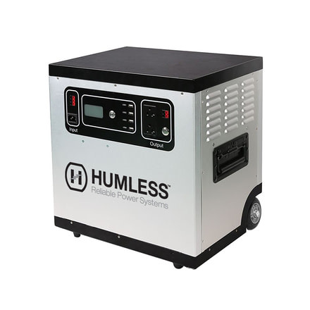Humless Go Power 1.5k Wh Portable Power Storage, White/Black 7041501500