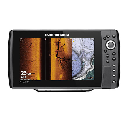 Humminbird 10 CHIRP MEGA SI Fishfinder/GPS Combo G3N w/Transom Mount Transducer HELIX 73594