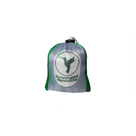 Hummingbird Hammocks Double Hammock-Gray/Forest Green