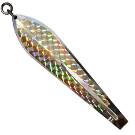 Huntington Lures Huntington Original Drone Spoon, 5 1/2in 10/0 Hook, 1-1/8oz, Stainless Steel w/Gold Flash Scale, 3-1/2S-GFS
