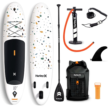 HURLEY Advantage Inflatable Paddle Board Set, 10ft, Terrazo, HUR-005