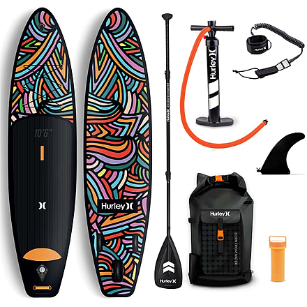 HURLEY PhantomTour Inflatable Paddle Board Set, 10ft 6in, Color Wave, HUR-002