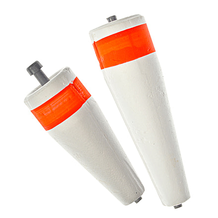 Hurricane 2in Slotted Red+White Unweighted Float, PF-2SR