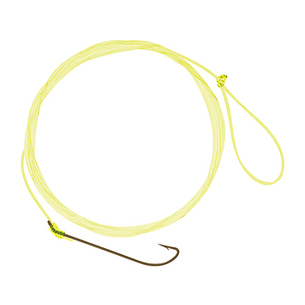 Hurricane Flounder Hooks Ctown #9 12in 60LB Mono, FSN1260-9