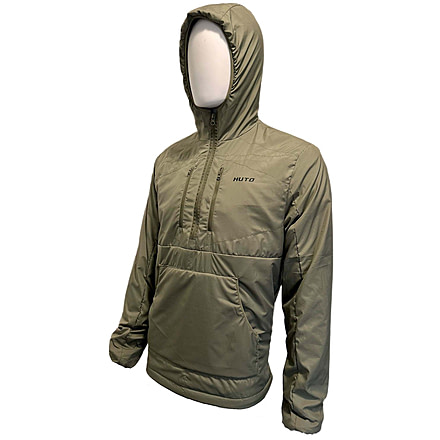 Huto Lifestyle Fuzzy Fleece Hoodie w/Nylon Outer Shell, Ranger Green, Large, FUZYFLCE-HDIE-RNGGRN-L