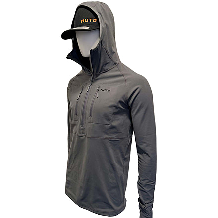 Huto Lifestyle Huto Lifestyle Synthetic Mid-Weight Hoodie/Base Layer, Grey, 3XL, SYNTC-WGHT-HDIE-GRY-XXXL