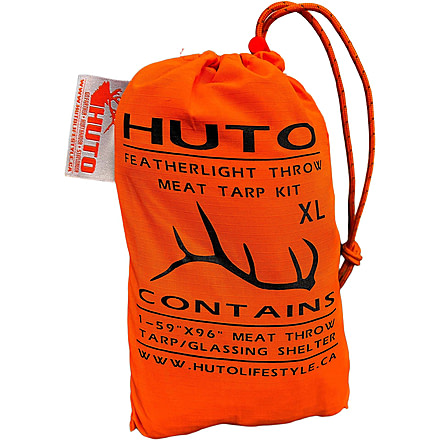 Huto Lifestyle Meat Throw Tarp/Shelter, Extra Large, Orange, MEAT-TARP-XL