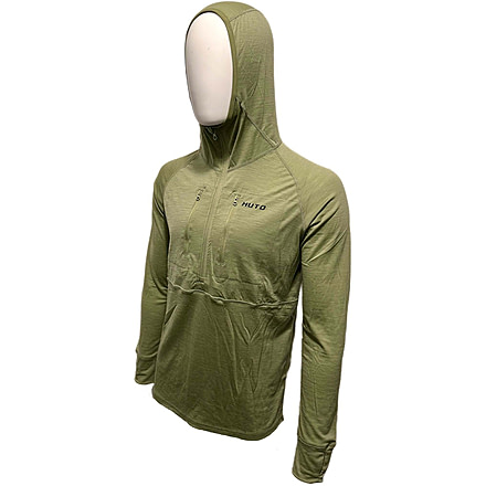 Huto Lifestyle Merino Wool 150GSM Base Layer Hoodie, Ranger Green, 3XL, MR-BSLYR-HDIE-RNGGRN-XXXL