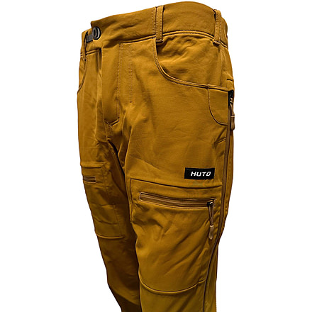 Huto Lifestyle Multi Climate Water Resistant Hunting Pants, Mustard Brown, 36x33, MULTCLIM-PNT-CYTBRN-36