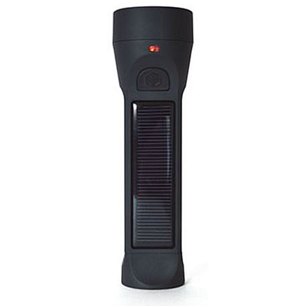 Hybridlight Solar Flashlight,160 Lumens,Charger, Black 1564
