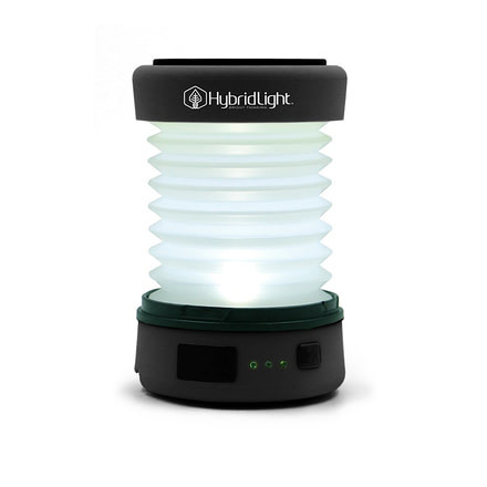 HybridLight PUC Expandable Lantern-Charger, Black, 2in to 5-3/8in x 3-1/4in x 3-1/4in 1304