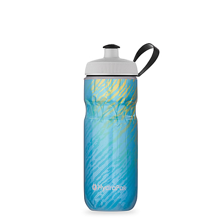 HydraPak Polar Sport Nimbus 20oz Bottle, Seaside Blue/Yellow, 20oz/600ml, INS20OZ24
