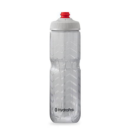 HydraPak Polar Surge Bolt 24oz Bottle, White/Silver, 24oz/700ml, INB24OZ04