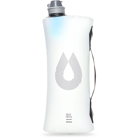 HydraPak Seeker Plus Water Bottle, Clear, 3L/100 oz., FK01