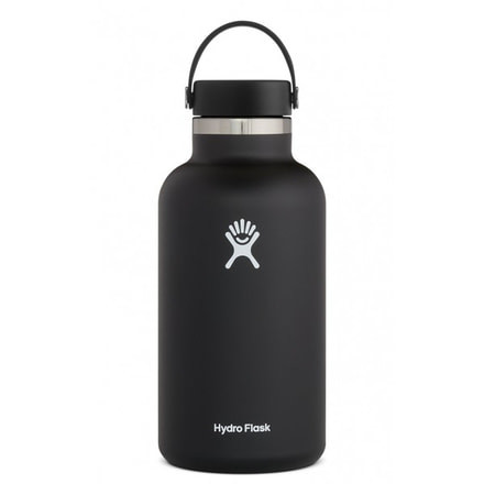 Hydro Flask Growler Bottle, Black, 64 oz., W64BTS001