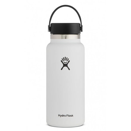 Hydro Flask Wide Mouth Flask, White, 32 oz., W32BTS110