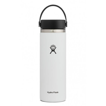 Hydro Flask 20oz Wide Mouth Flask, White, W20BTS110