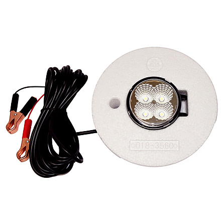 Hydro Glow FFL12 Floating 12W/ 12V LED Fish Light w/ Cord, White, FFL12W