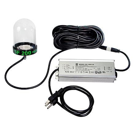Hydro Glow 200W LED Underwater Dock Light w/ Cord, 50ft, #39, Green, SF200G