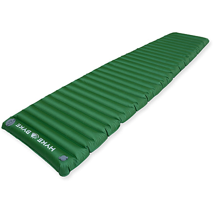 Hyke &amp; Byke Ultralight Appalachian Inflatable Sleeping Pad w/ Micro-Adjustment Valve, Green, 4827907817549