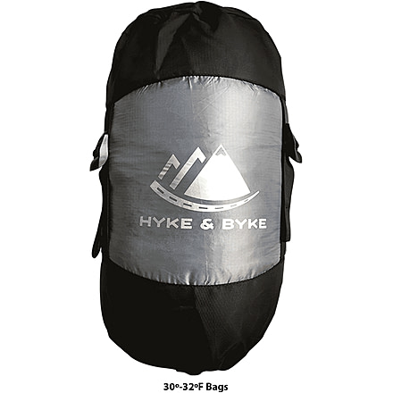 Hyke & Byke Universal Replacement Compression Sack For Sleeping Bags, Black, 21018574854