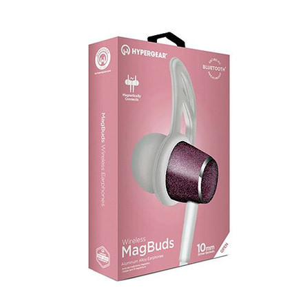 HyperGear Wireless MagBuds Earphones, Rose Gold, Rose Gold, 1 Year Limited Warranty, HYP-40839