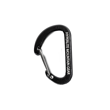 Hyperlite Mountain Gear The Flat Micro D Carabiner, Anodized Aluminum and Steel, 1-90023-1