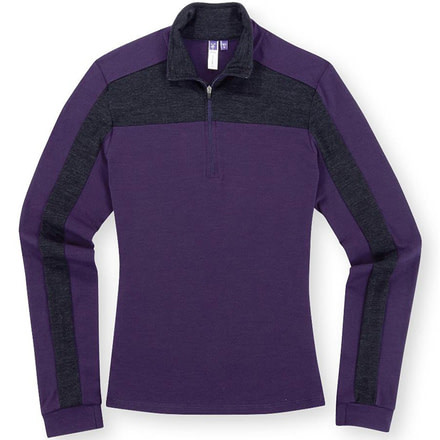Ibex Indie Zip T Womens - Black Plum S