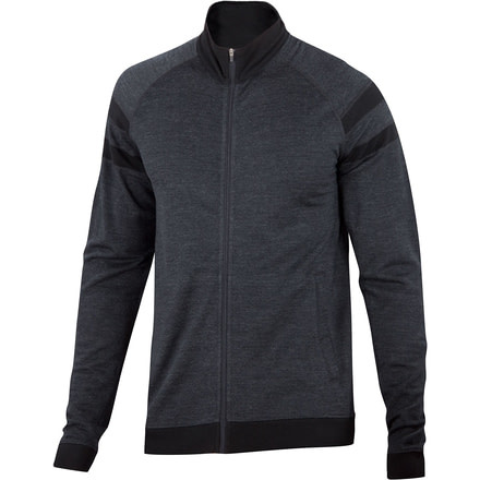 Ibex Latitude Full Zip Sweater - Men's-Ebony Heather-Small