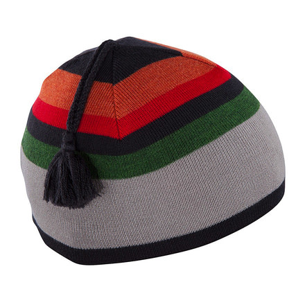 Ibex Pace Beanie-Light Mudd Stripe-One Size